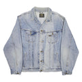 LEE Mens Blue Cotton Denim Jacket 2XL Button Closure Classic Fit Casual