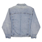 LEE Mens Blue Cotton Denim Jacket 2XL Button Closure Classic Fit Casual