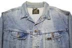 LEE Mens Blue Cotton Denim Jacket 2XL Button Closure Classic Fit Casual