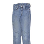 LEVI'S 721 Womens Slim Blue Denim Medium W27 L32 Slim Fit Jeans Zip Closure