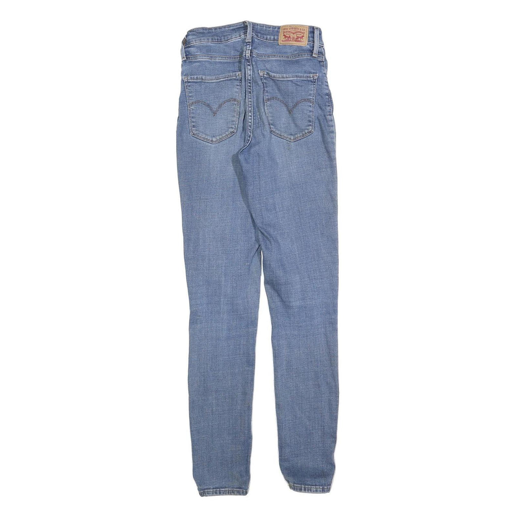 LEVI'S 721 Womens Slim Blue Denim Medium W27 L32 Slim Fit Jeans Zip Closure