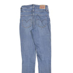 LEVI'S 721 Womens Slim Blue Denim Medium W27 L32 Slim Fit Jeans Zip Closure