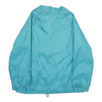 CURRENT SEEN Womens Blue Nylon Button Jacket M Plain Lightweight Outerwear