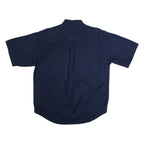 BUGLE BOY Mens Plain Shirt Blue 90s XL