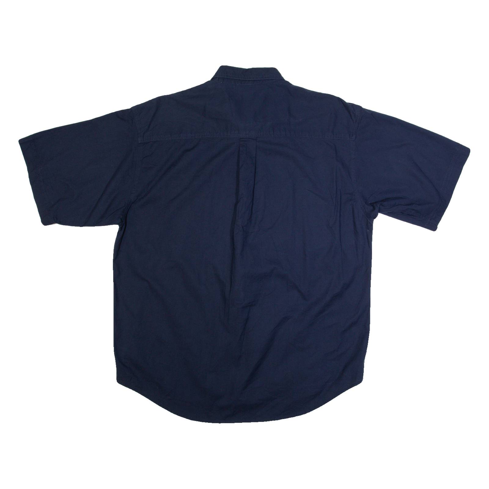 BUGLE BOY Mens Plain Shirt Blue 90s XL