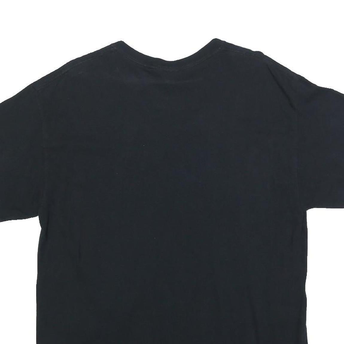 GILDAN Mens Black Voice Of Ruin Graphic T-Shirt L Short Sleeve Crew Neck Cotton