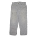 CARHARTT Mens Cotton Blend Grey Relaxed Straight Trousers W34 L30 Casual