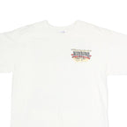 ANVIL Mens White Winning Graphic T-Shirt L Short Sleeve Crew Neck Cotton Casual