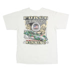 ANVIL Mens White Winning Graphic T-Shirt L Short Sleeve Crew Neck Cotton Casual