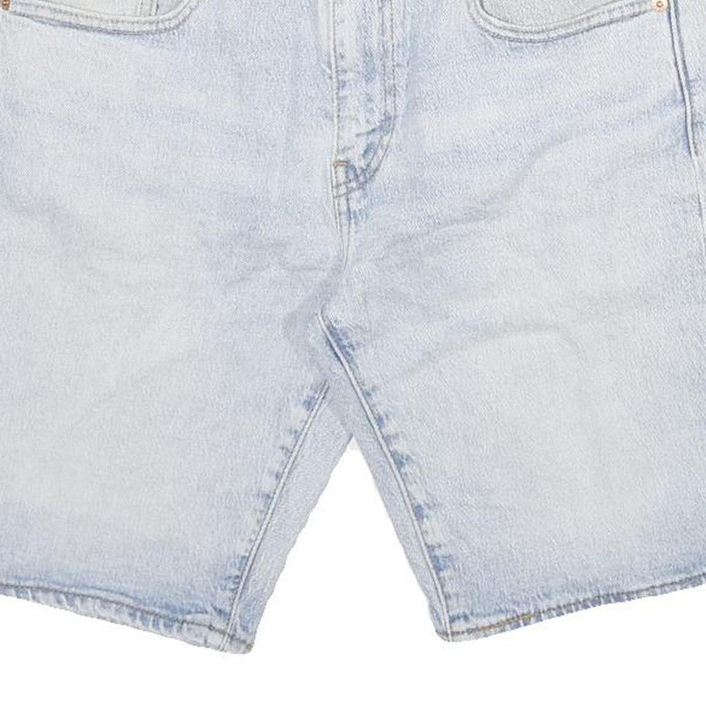 LEVI'S Mens Denim Blue Shorts L W31 Casual Cotton Blend 502 Fit