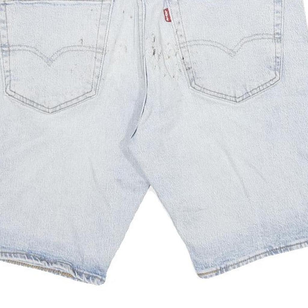 LEVI'S Mens Denim Blue Shorts L W31 Casual Cotton Blend 502 Fit