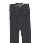 DKNY Womens Regular Fit Straight Black Denim Jeans W28 L30 Classic Cotton Blend