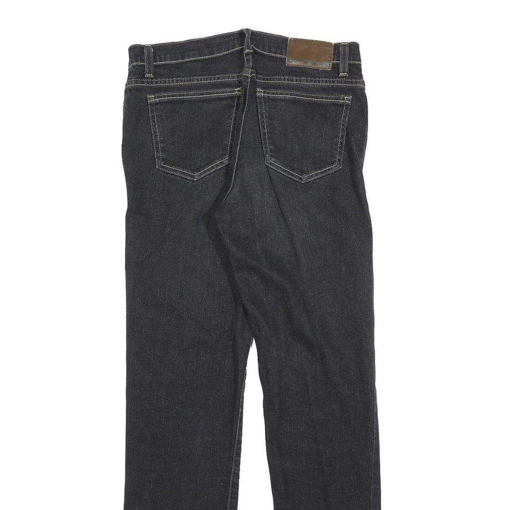 DKNY Womens Regular Fit Straight Black Denim Jeans W28 L30 Classic Cotton Blend