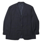 LAUREN RALPH LAUREN Womens Blue Check Wool Blazer 2XL Tailored Fit Button