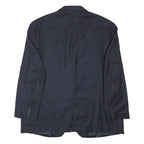 LAUREN RALPH LAUREN Womens Blue Check Wool Blazer 2XL Tailored Fit Button