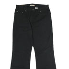 LEVI'S Womens Black Regular Fit Straight Denim Jeans W30 L29 Classic Style Zip