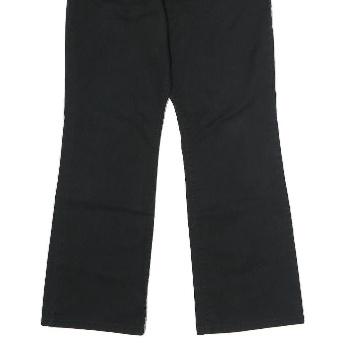 LEVI'S Womens Black Regular Fit Straight Denim Jeans W30 L29 Classic Style Zip