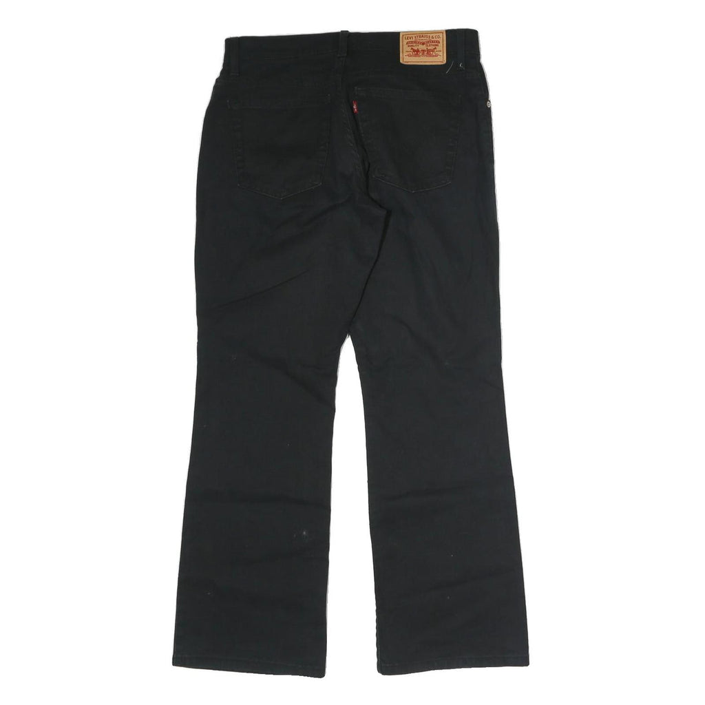 LEVI'S Womens Black Regular Fit Straight Denim Jeans W30 L29 Classic Style Zip