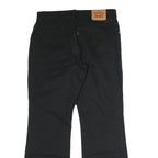 LEVI'S Womens Black Regular Fit Straight Denim Jeans W30 L29 Classic Style Zip