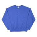 GILDAN Mens Blue Crew Neck L Sweatshirt Cotton Blend Comfortable Classic