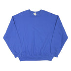 GILDAN Mens Blue Crew Neck L Sweatshirt Cotton Blend Comfortable Classic