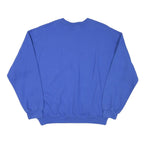 GILDAN Mens Blue Crew Neck L Sweatshirt Cotton Blend Comfortable Classic