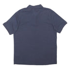 SLAZENGER Mens Navy Blue Polo Shirt M Cotton Blend Casual Basic Short Sleeve