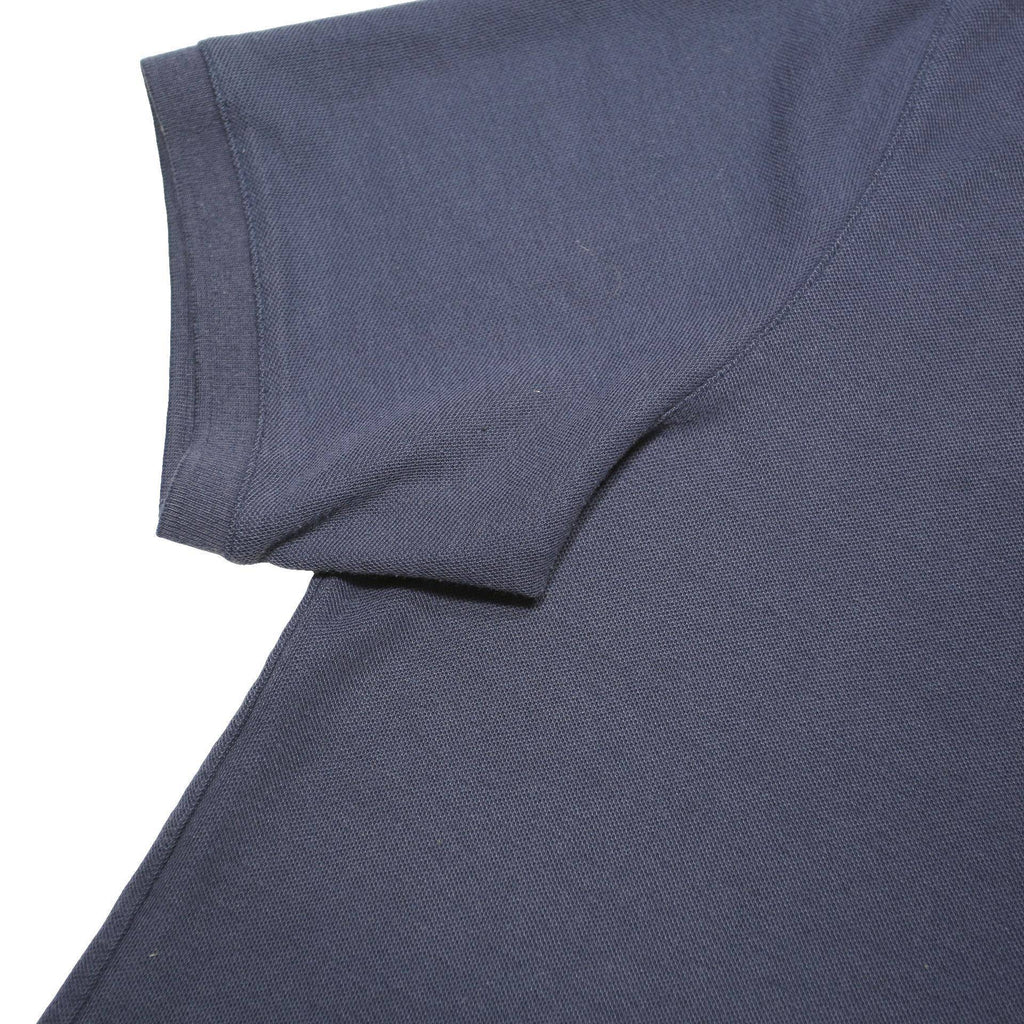 SLAZENGER Mens Navy Blue Polo Shirt M Cotton Blend Casual Basic Short Sleeve