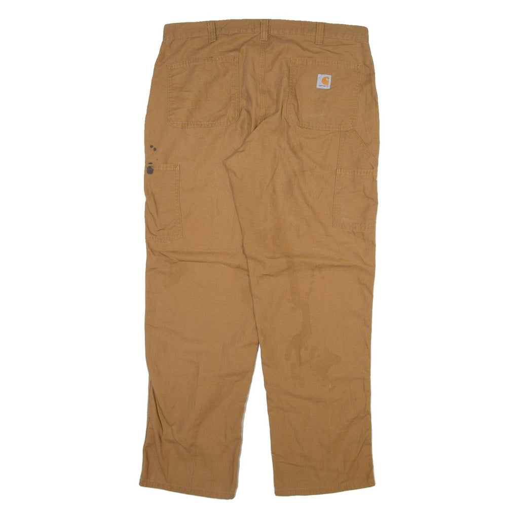 CARHARTT Mens Trousers Brown Regular Straight W36 L32