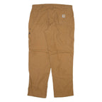 CARHARTT Mens Trousers Brown Regular Straight W36 L32