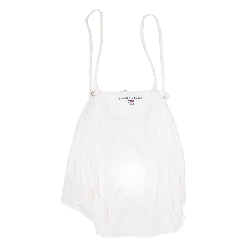TOMMY HILFIGER Womens Vests Top White Sleeveless XXS