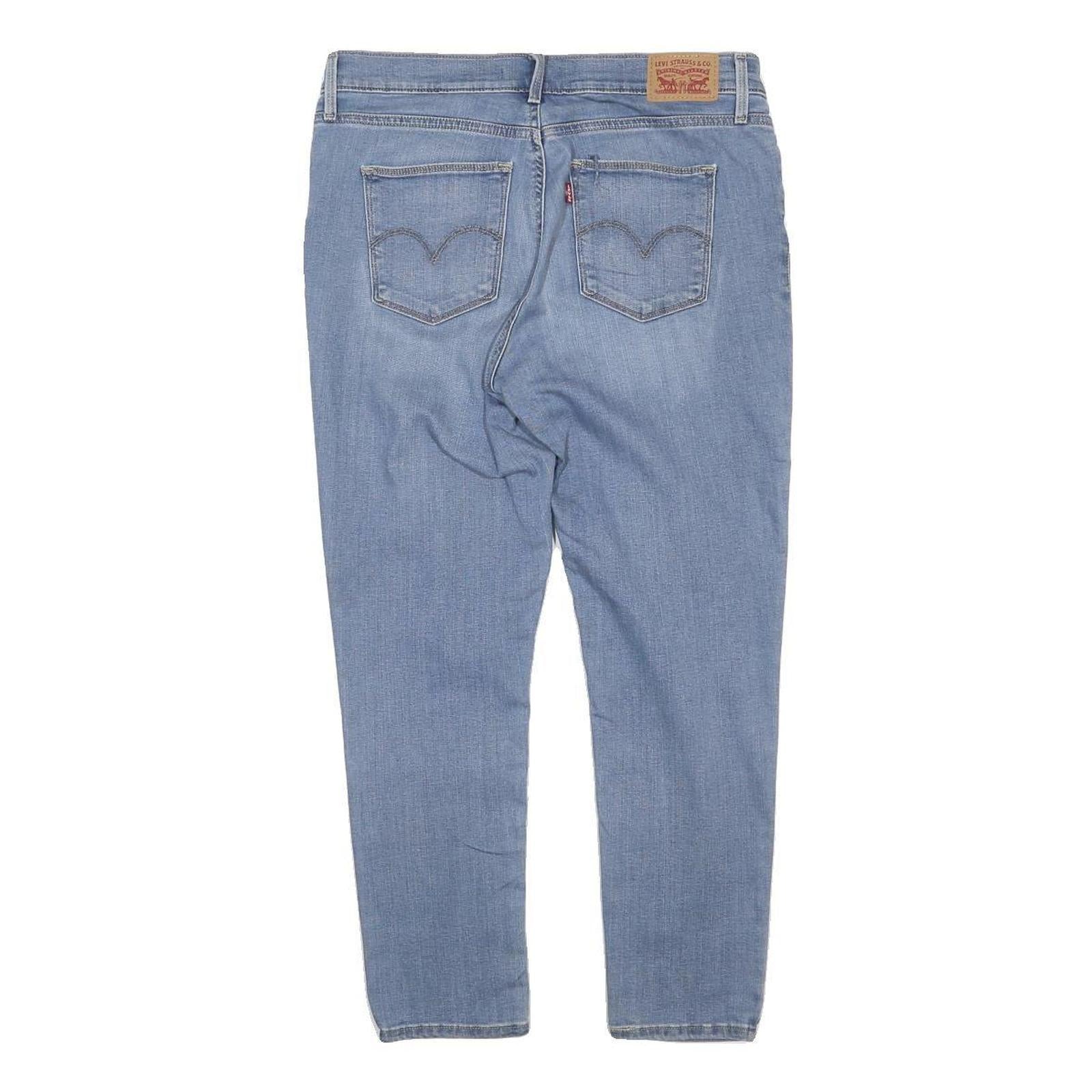 LEVI'S 022 Womens Jeans Blue Slim Skinny Denim Light W32 L35 Classic Fit