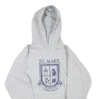 CHAMPION Mens Grey St Mary Parish School Pullover Hoodie S Cotton Blend