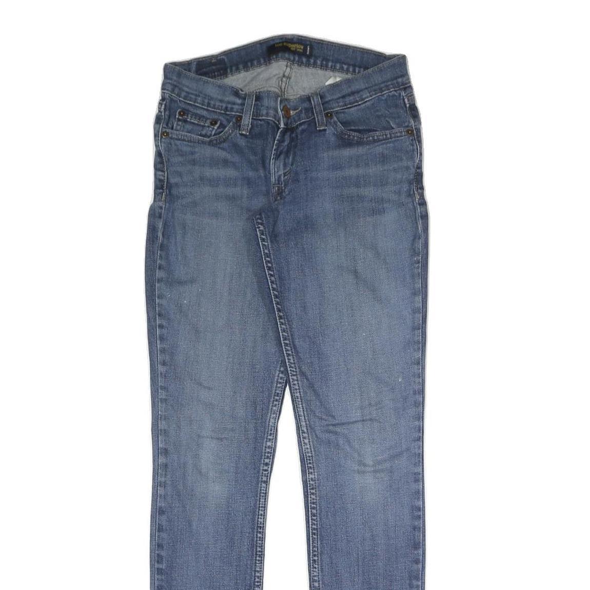 LEVI'S Womens Jeans Blue Slim Skinny Denim Rinse W27 L30 Stylish Cotton Blend