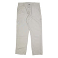 RUSTLER Mens Regular Fit Beige Cotton Blend Trousers W34 L32 Cargo Zip Pocket