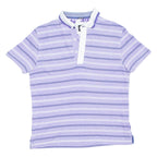 BOSS Mens Polo Shirt Purple Striped S