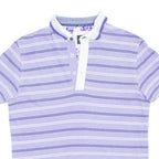 BOSS Mens Polo Shirt Purple Striped S