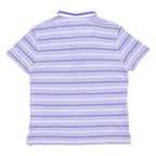 BOSS Mens Polo Shirt Purple Striped S