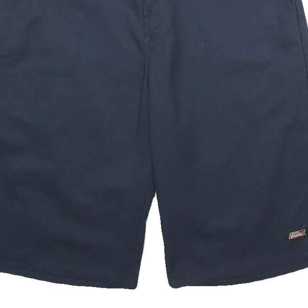 DICKIES Mens Blue Casual Shorts L W34 Workwear Polyester Blend Relaxed