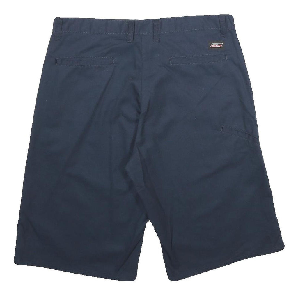 DICKIES Mens Blue Casual Shorts L W34 Workwear Polyester Blend Relaxed