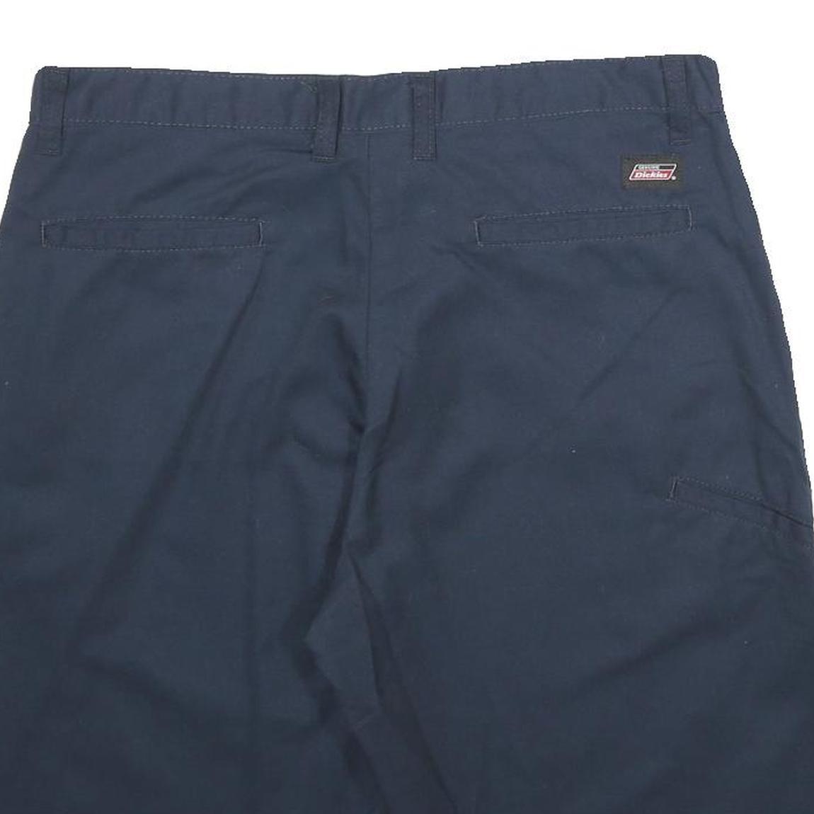 DICKIES Mens Blue Casual Shorts L W34 Workwear Polyester Blend Relaxed