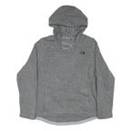 THE NORTH FACE Womens Grey Hooded Pullover L Cotton Blend Casual Outdoor
