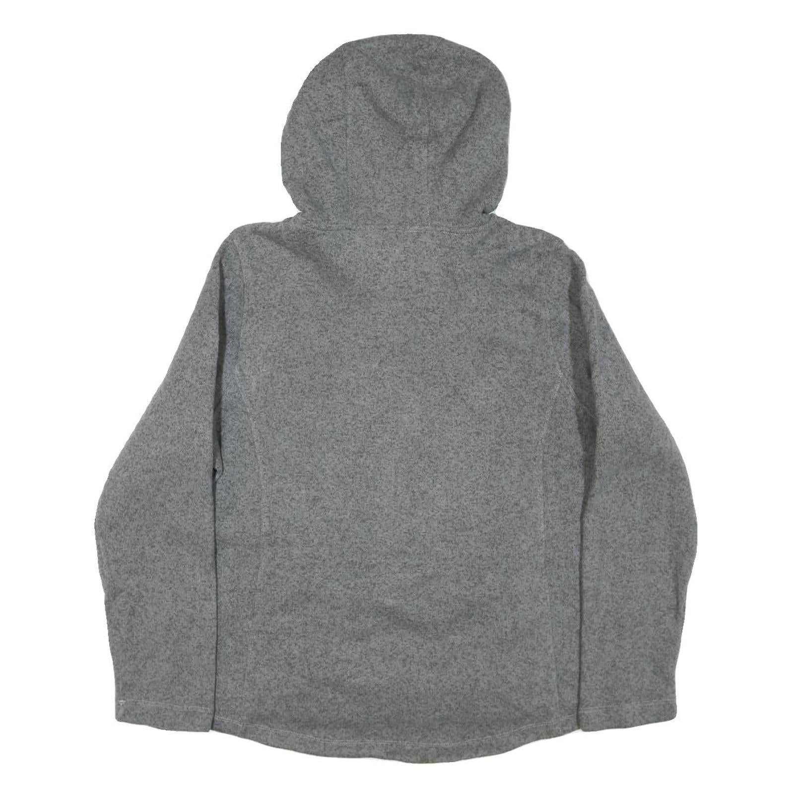 THE NORTH FACE Womens Grey Hooded Pullover L Cotton Blend Casual Outdoor