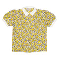 ILE DEPARIS Womens Shirt Yellow Floral L
