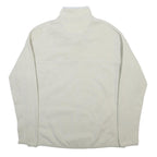 PATAGONIA Womens Cream Plain Pullover Jumper Crew Neck Regular L Fleece