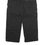 WAKE Womens Relaxed Black Cargo Denim Jeans W28 L27 Utility Pockets Zip Closure