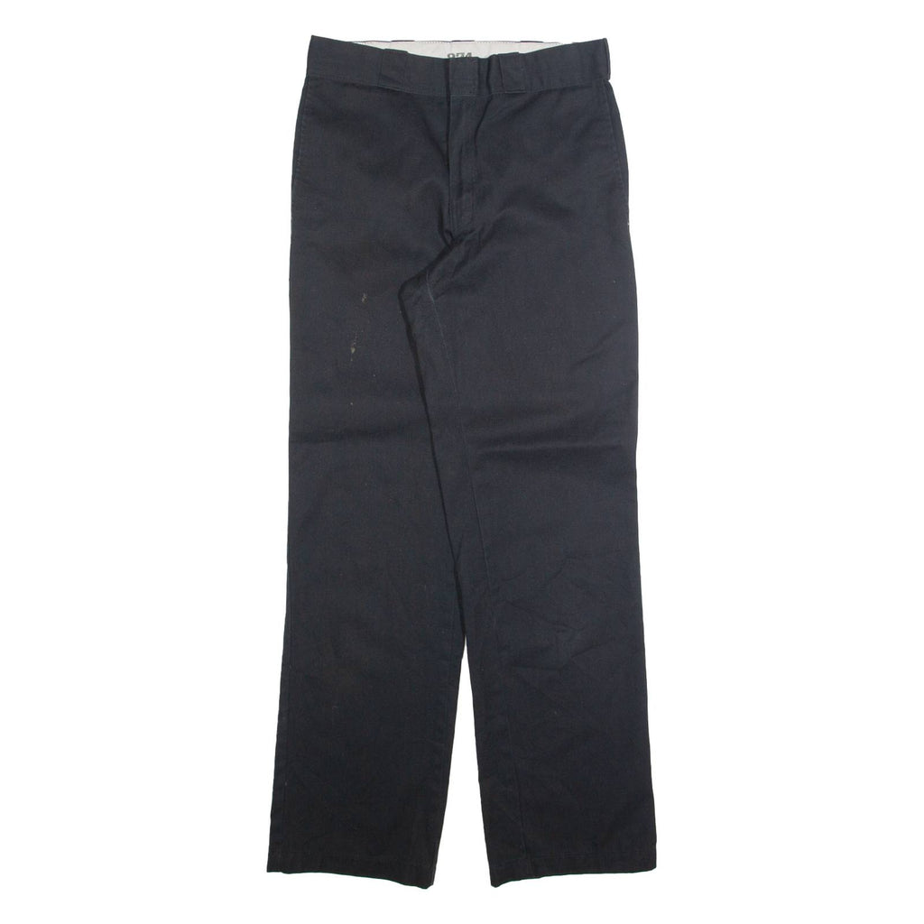 DICKIES Chino Mens Trousers Black Regular Straight W28 L31