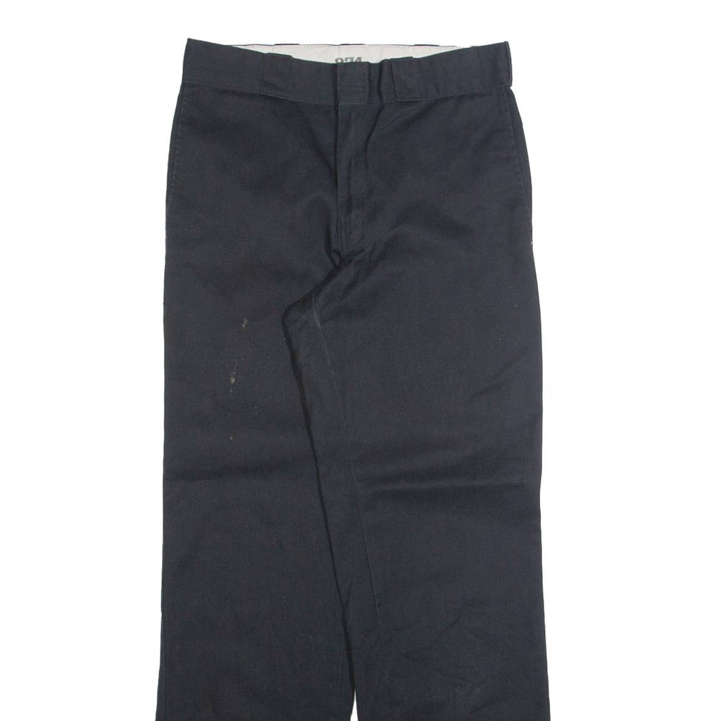 DICKIES Chino Mens Trousers Black Regular Straight W28 L31