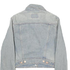 LEVI'S Womens Blue Cotton Denim Jacket S Button Closure Cropped Classic Fit