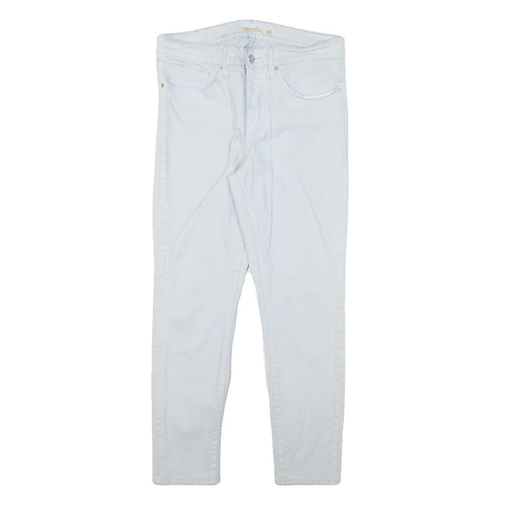 LEVI'S 311 Womens Jeans White Slim Slim Skinny Denim Raw W30 L25 Zip